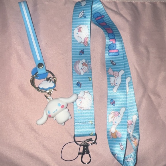 Cinnamoroll keychain & lanyard sets - Picture 1 of 1